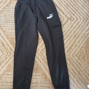 Puma Kids Black Cargo Joggers